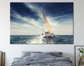 Miami CANVAS Sailboat competition Art print POSTER
