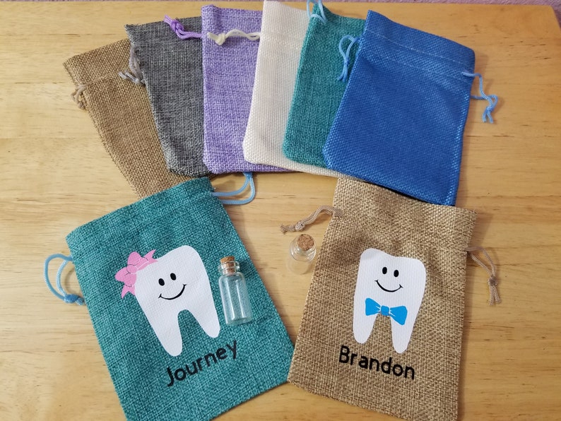 Personalized tooth fairy bag Tooth fairy pillow