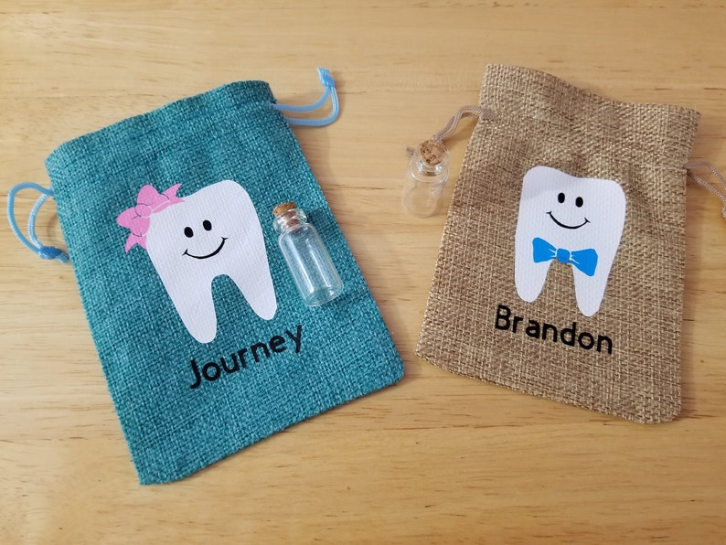 Personalized tooth fairy bag Tooth fairy pillow