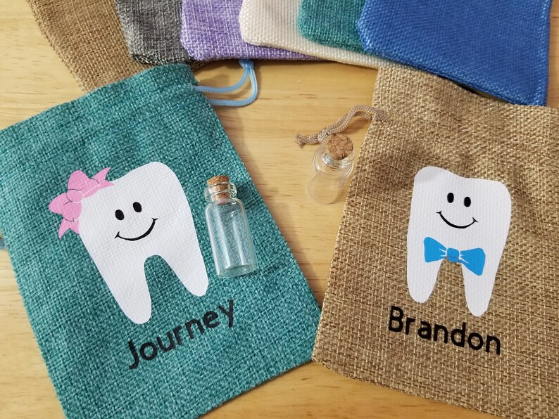 Personalized tooth fairy bag Tooth fairy pillow