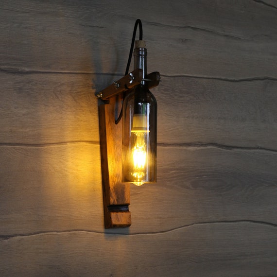 Wine bottle sale sconce
