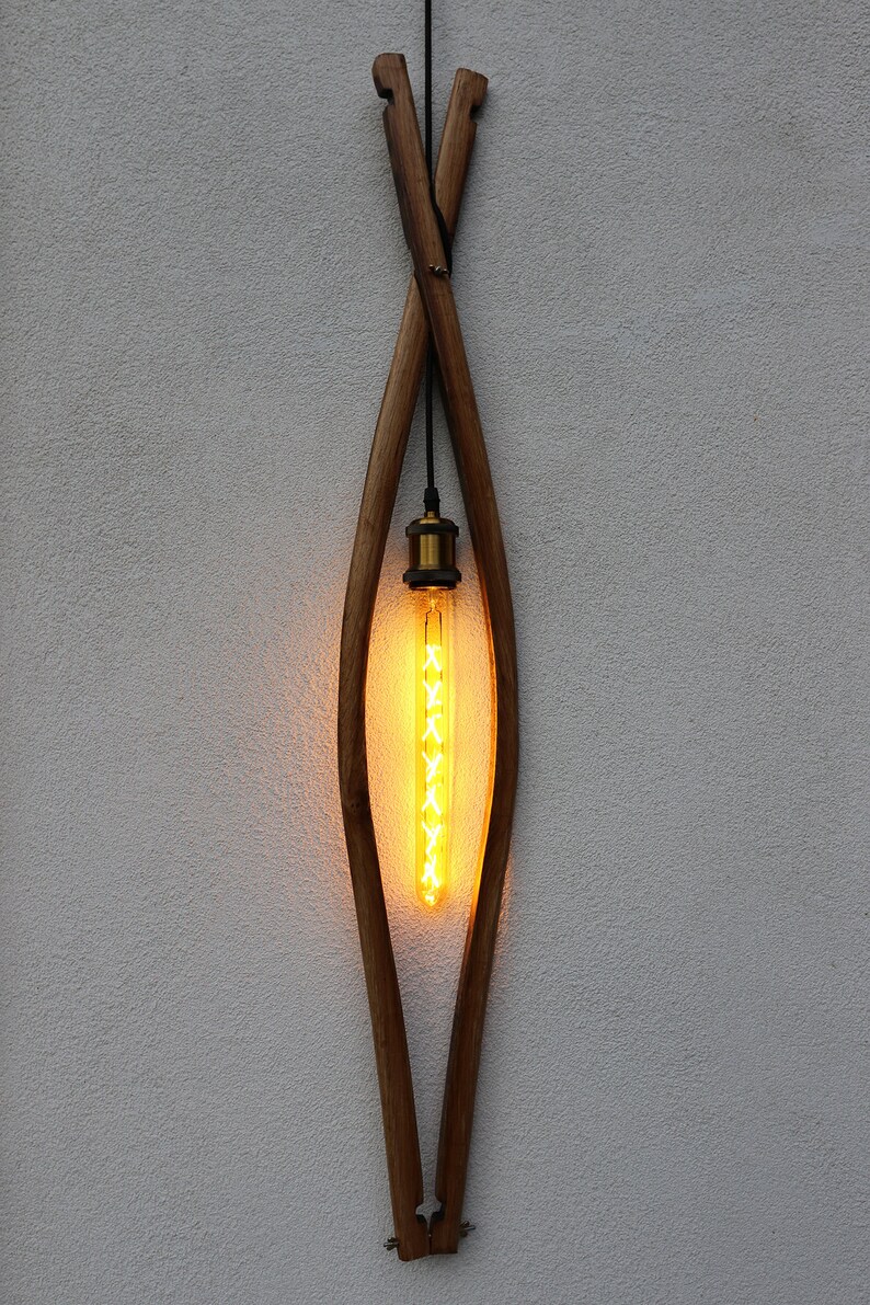 Tonneau En Lampe Suspendu Vintage Lampe Murale Lampe Etsy