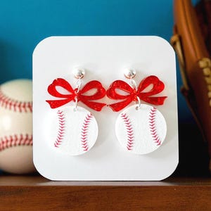 Baseball Earrings | Baseball Mom Earrings | Baseball Lover Earrings | Baseball Fan Earrings | I Love Baseball Earrings