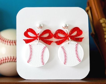 Baseball Earrings | Baseball Mom Earrings | Baseball Lover Earrings | Baseball Fan Earrings | I Love Baseball Earrings