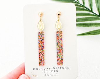 Happy Birthday Candle Earrings | Glitter Birthday Earrings | Birthday Candle Earrings | Candle Birthday Earrings