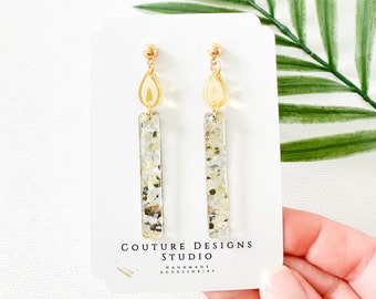 Birthday Celebration Earrings | Silver and Gold Glitter Birthday Candle Earrings | Birthday Earrings | Statement Birthday Candle Earrings