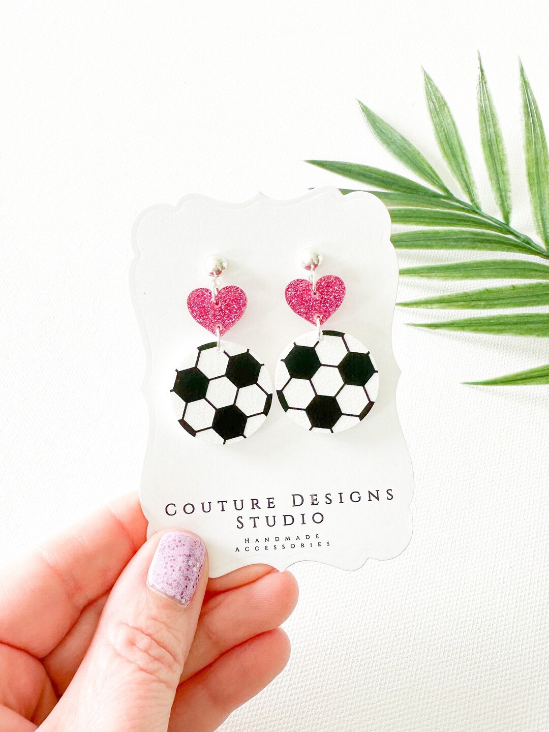 NEW Soccer Ball Earrings Soccer Mom Earrings Soccer Lover Earrings ...