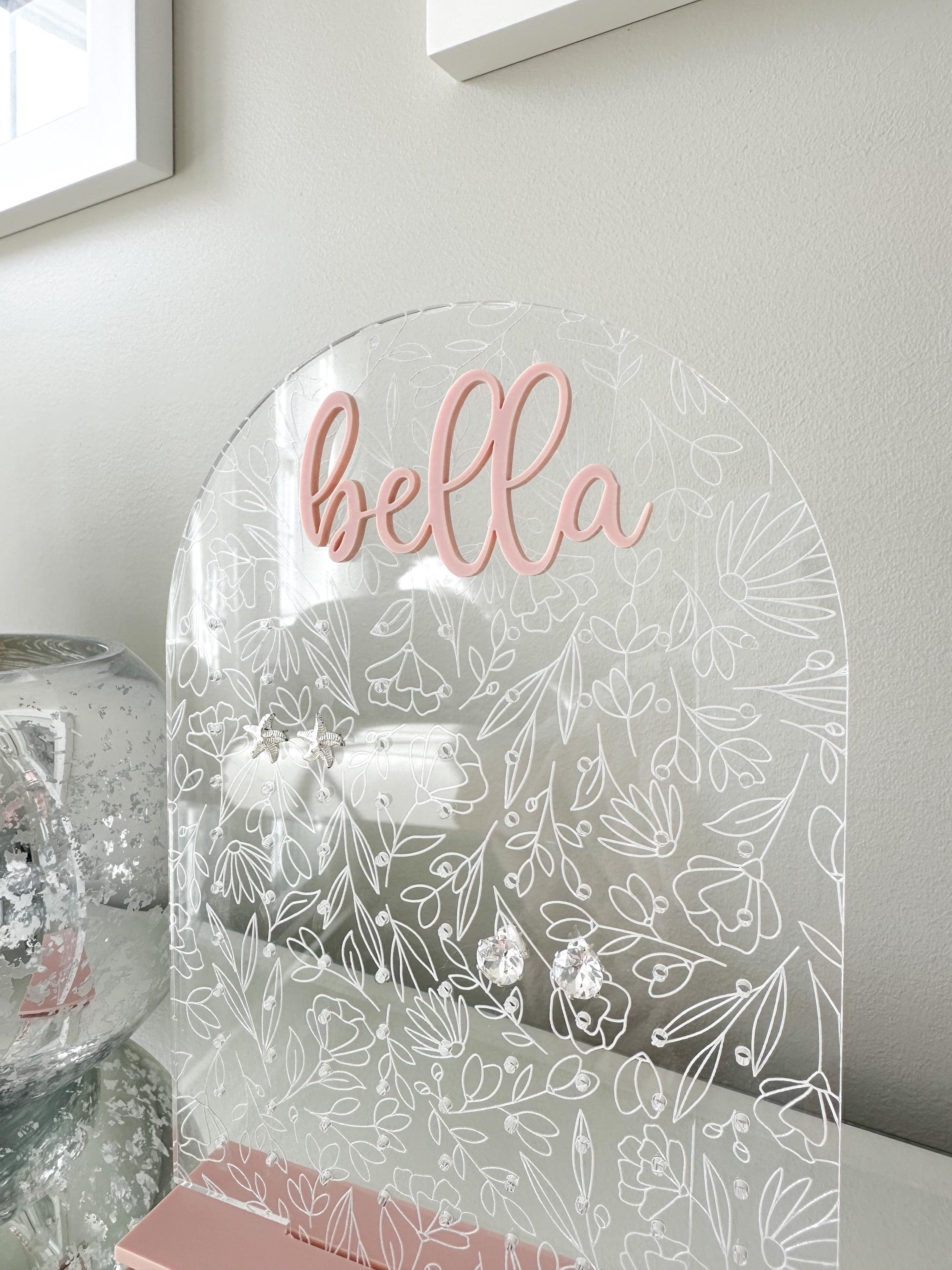 Earring Stand | Arch Wildflower Earrings Display | Personalized Earring Holder | Earring Organizer | Jewelry Display | Gift For Her