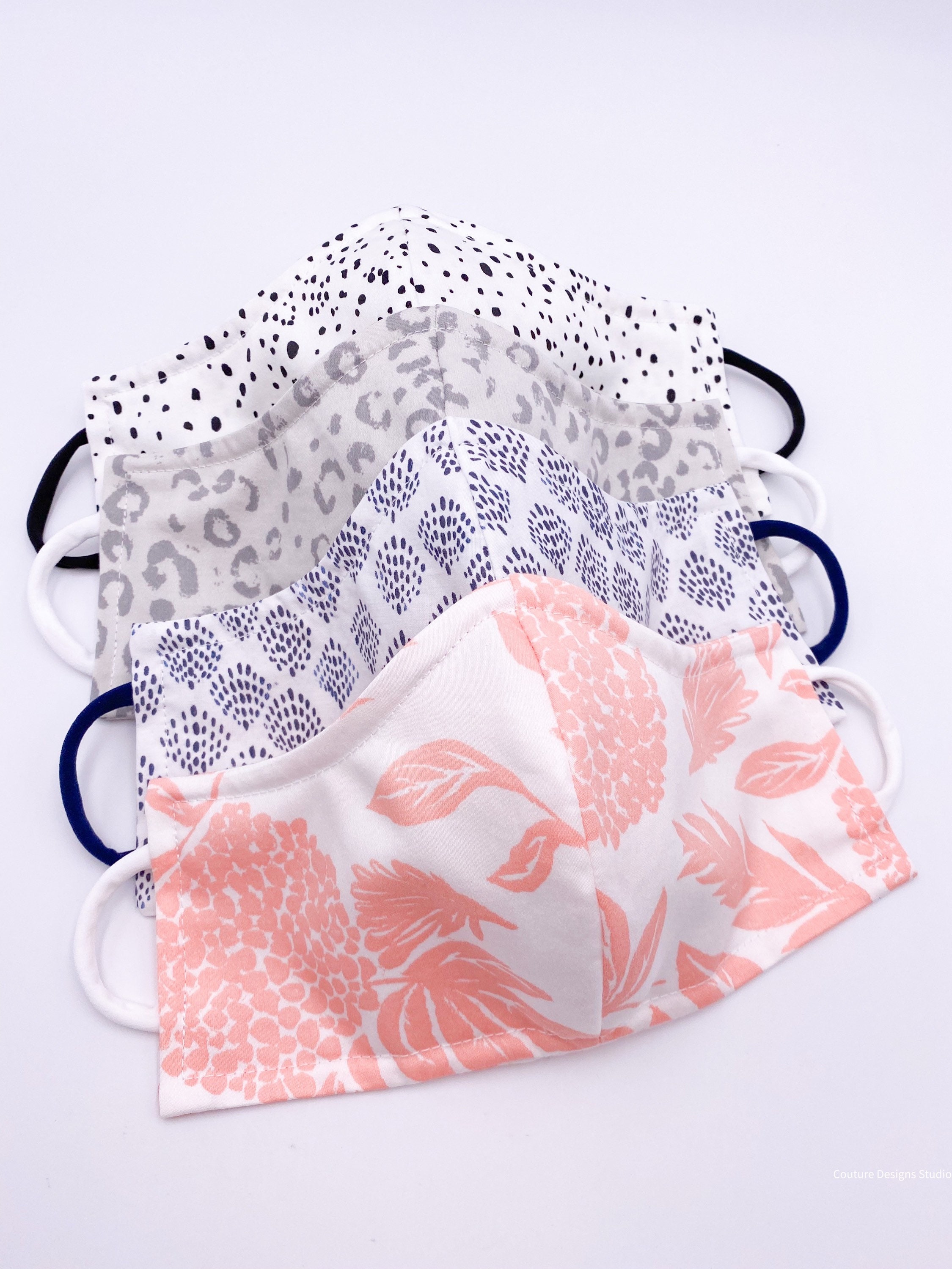 Womans Face Mask 2 Layer Cotton Face Mask, Ladies Face