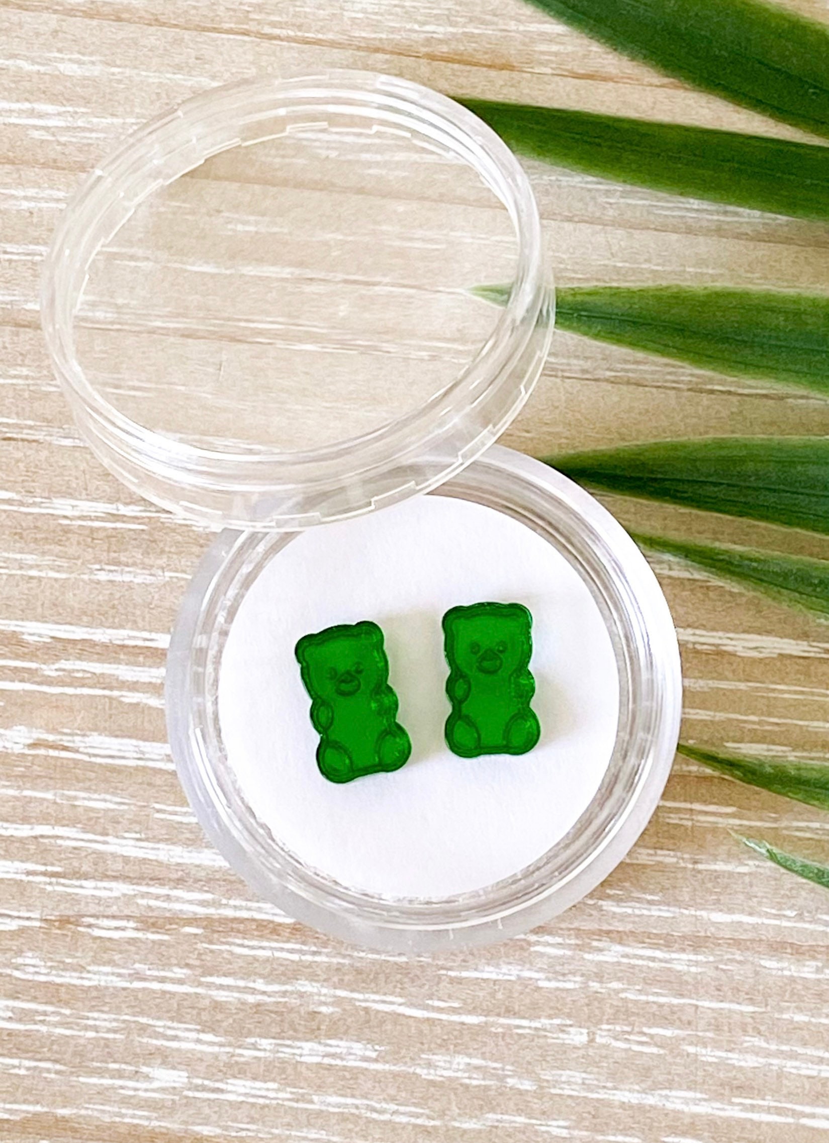 Gummy Bear Stud Earrings Gummi Bear Post Earrings Tiny Etsy