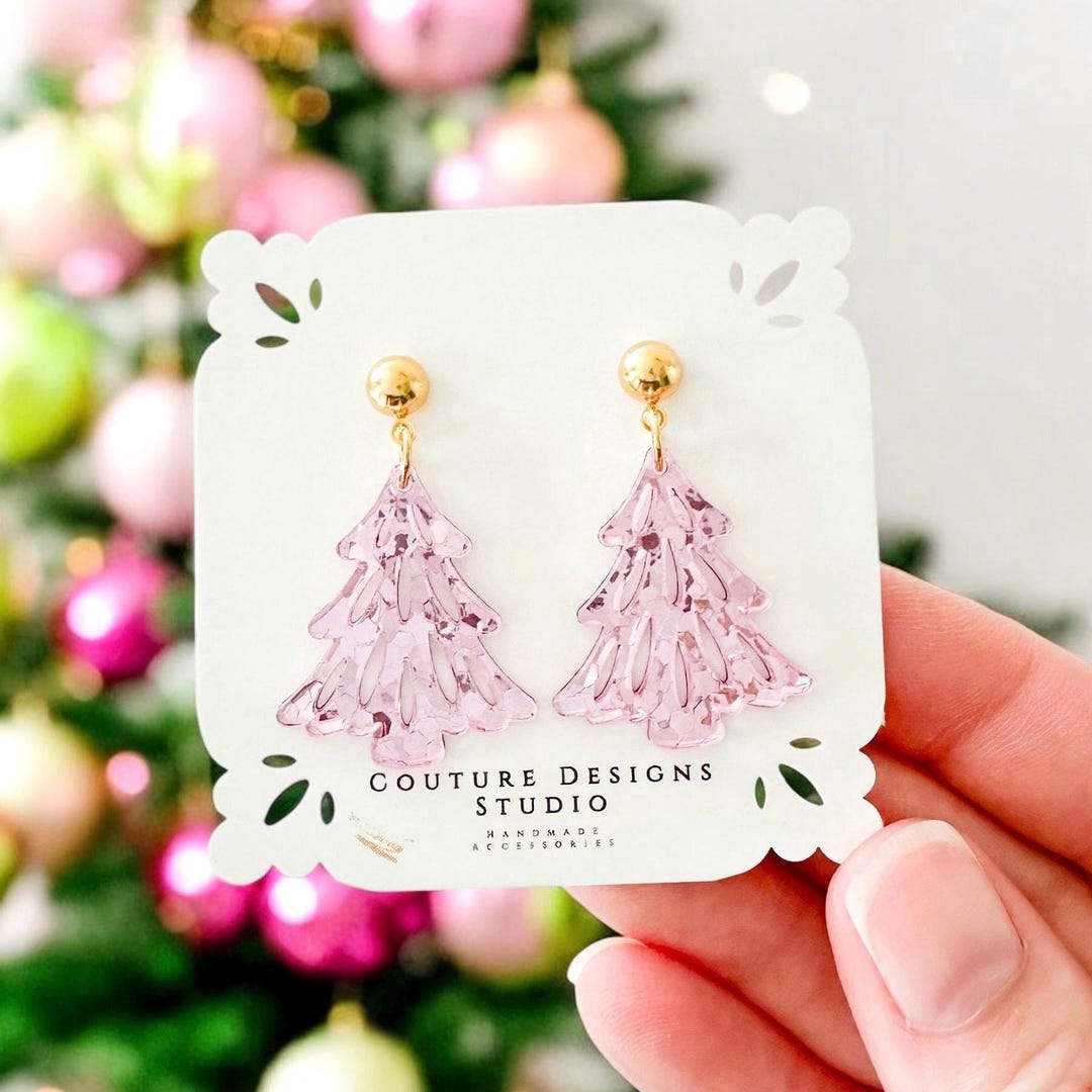 Christmas Picnic Glitter Earrings main image 1