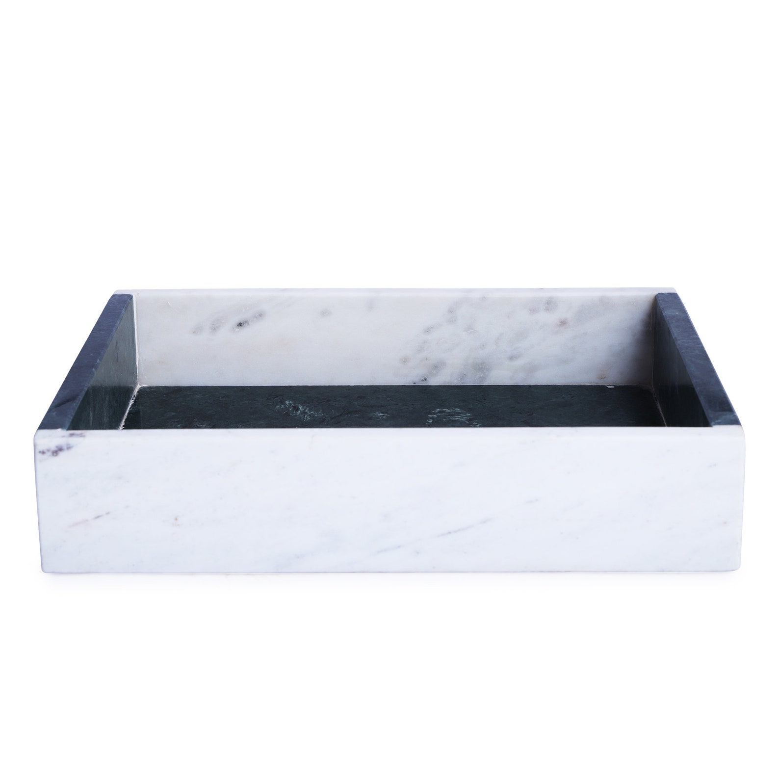 Marble Solid Rectangle Vanity Tray Vanity Tray White Green Etsy