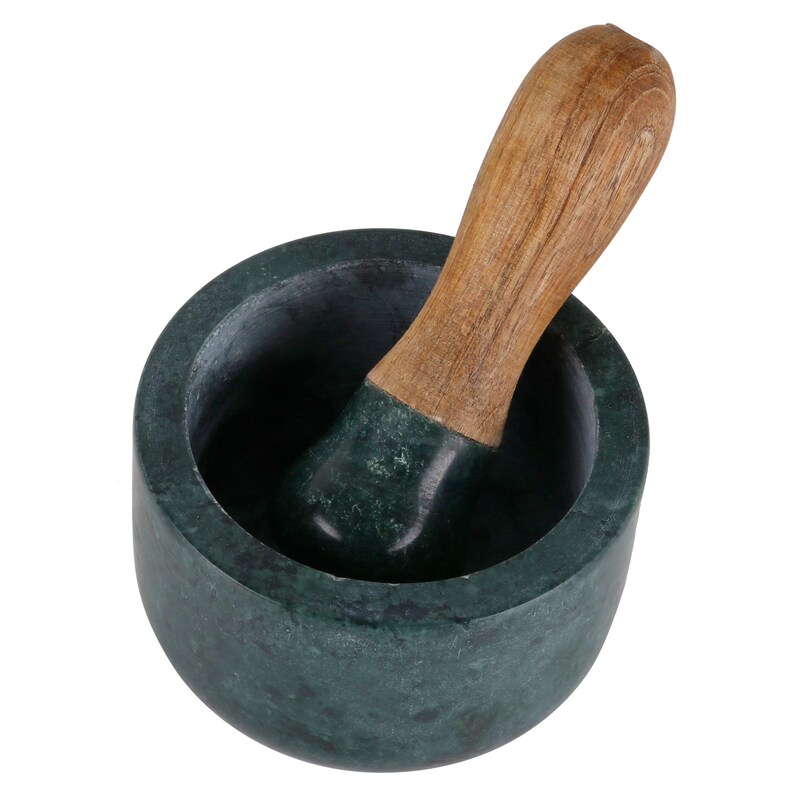 Marble Stone Mortar and Pestle Set Vintage Grinding Herbs Etsy