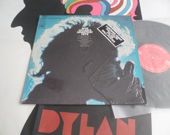 BOB DYLAN Original 1967__1st Press__Greatest Hits lp ***Shrink*** + Milton Glaser POSTER