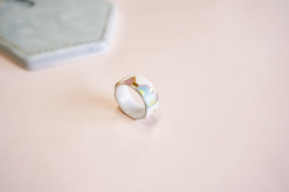 Ring Size 5 Ceramic Ring Porcelain Ring Handmade Porcelain Ring