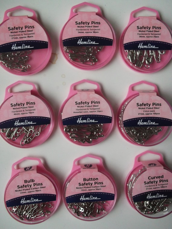 Hemline Safety Pins: Value Pack - 100pc Hemline Safety Pins: Value Pack - 100pc