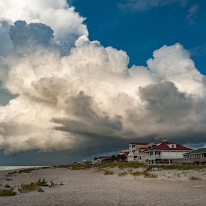 Tropical Beach Wall Decor/Cloud Fine Art Print/Beach Lifestyle/St. George Island,Florida/Gulf Beachouse