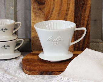 Melitta Coffee Filter 103 DRP 6-15 Cups White 8-hole German Reich