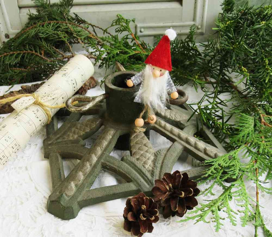Christmas Tree Stand Old and Heavy Cast Iron Christmas Tree Etsy