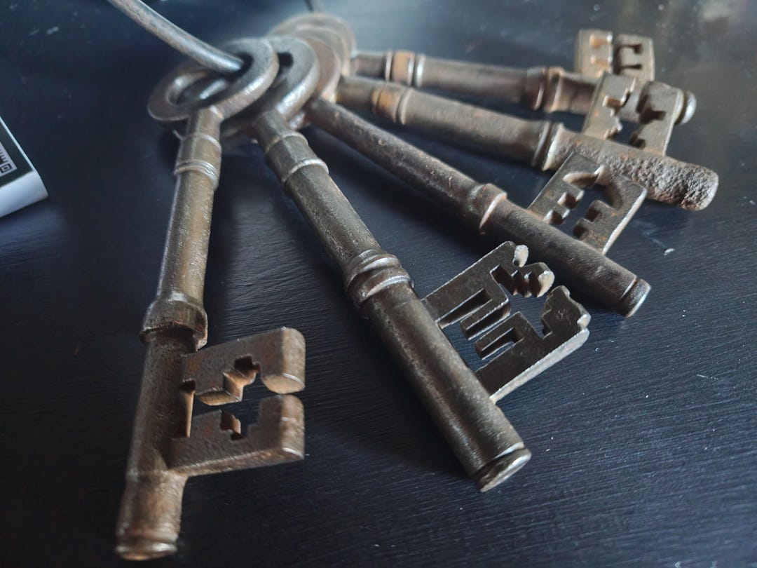 Syrup Key Church Early, Antique Iron Church Skeleton Keys! Rare! - Etsy