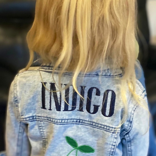 Personalised Embroidered Kids Denim Jackets