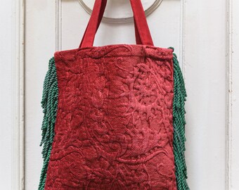 Luxury textile bag borsa handmade Italy artigianale elegant fabric shopper craftmanship Rubelli gift present design style