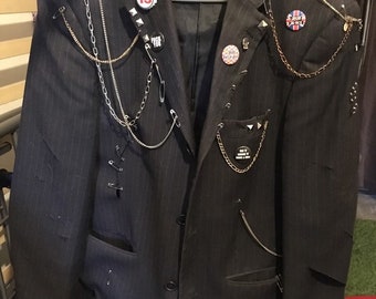 Custom 70s punk styled blazer