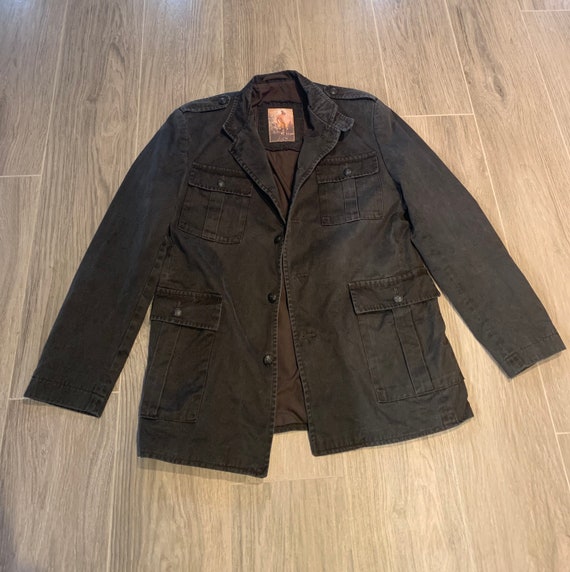 Black military styled jacket