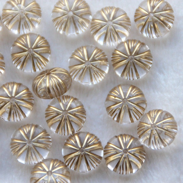10 Stk Kunststoffperlen Rund, Acryl-perlen, Große: 7 x 12 mm, Loch 1 mm