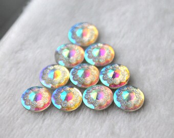 10 pcs Cabochon Acrylique Piramide 12 mm