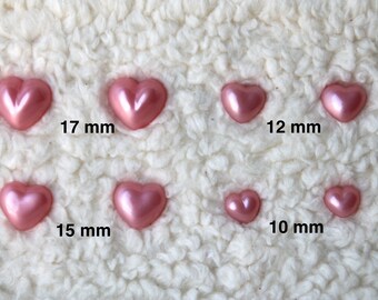 8 pcs. Safety noses hearts mm