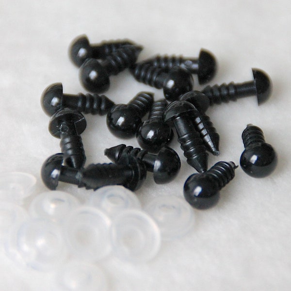 5 mm 10 pcs. Safety eyes, black