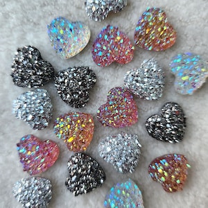10 pieces acrylic cabochon 12 mm