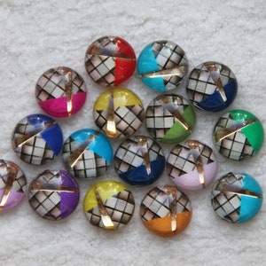 10 St. Acryl Cabochon 12 mm, wenn Sie paarweise brauchen, bitte im Kommentar schreiben