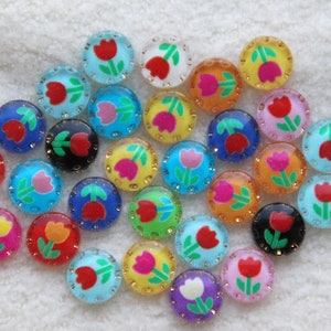 10 stuks acryl cabochon 10 mm