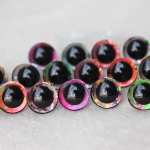 8mm Glass Like Eyes Safety Eyes With Plastic Backs for Teddy Bear/animal  Making 