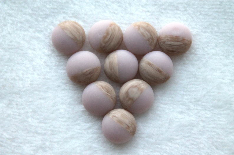 10 pcs acrylic cabochon 12 mm