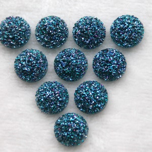 10 pcs 12 mm acrylic cabochon.