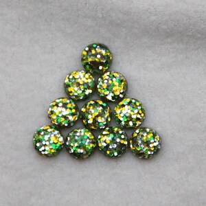 10 pcs. acrylic cabochon 12 mm