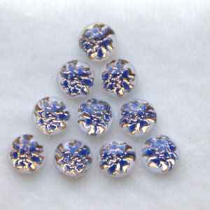 10 pcs. acrylic cabochon 10 mm