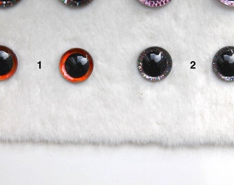 18 mm plush toy safety eyes 3-D, shiny