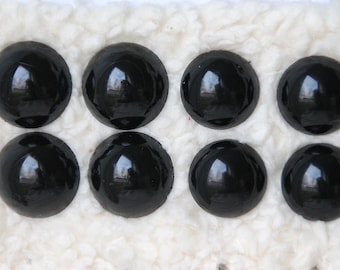 Set 8 pcs. 22 mm + 24 mm safety eyes, black