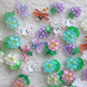 10 pieces acrylic cabochon 10 mm