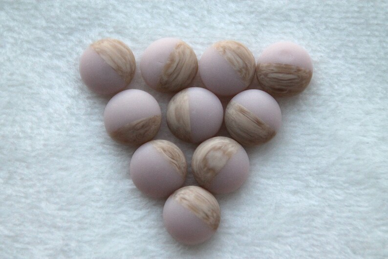 10 pcs acrylic cabochon 12 mm
