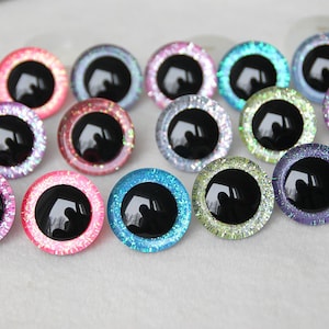 90pcs Plastic Safety Eyes And Noses, 12-30 Mm Safety Eyes Doll