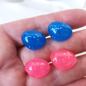 4 pcs Kawaii safety noses 14 x 18 mm, glitter