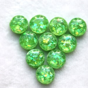 10 stuks 12 mm acryl cabochon.