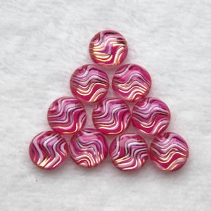 10 pcs. acrylic cabochon 10 mm