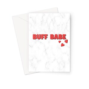 Buff Babe Valentine&#39;s Day Card | Peng Ting Gifts for Her | Insta Baddie