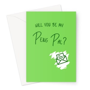 Wanna Be My Peng Pal Funny Valentine&#39;s Day Card for Her